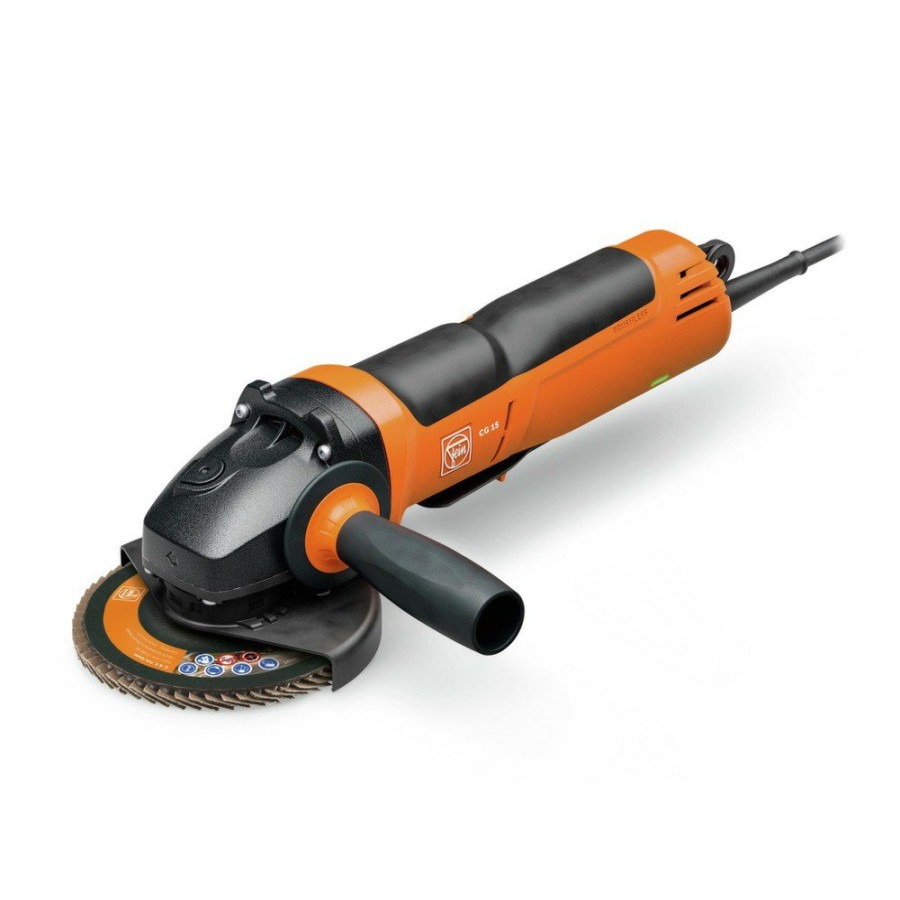 Power Tools Fein Angle Grinders | Fein 72228560120 Cg 15-125 Blp Inox 5 In. Corded Compact Angle Grinder