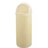 Facility Maintenance & Supplies Rubbermaid Commercial | Rubbermaid Commercial Fg817088Beig Marshal 25-Gallon Plastic Round Classic Container - Beige