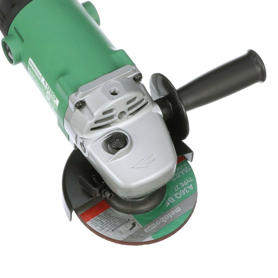 Power Tools Metabo HPT Angle Grinders | Metabo Hpt G13Sc2M 5 In. 11 Amp Trigger Switch Small Angle Grinder