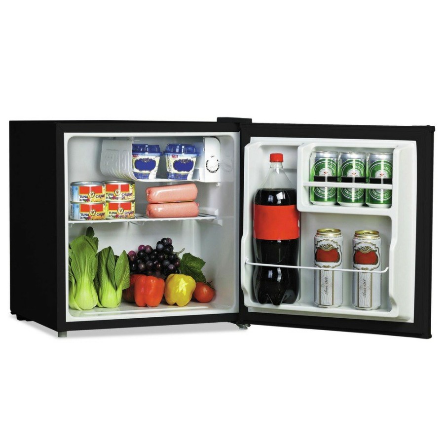 Kitchen Alera | Alera Bc-46-E 1.6 Cu. Ft. Refrigerator With Chiller Compartment - Black