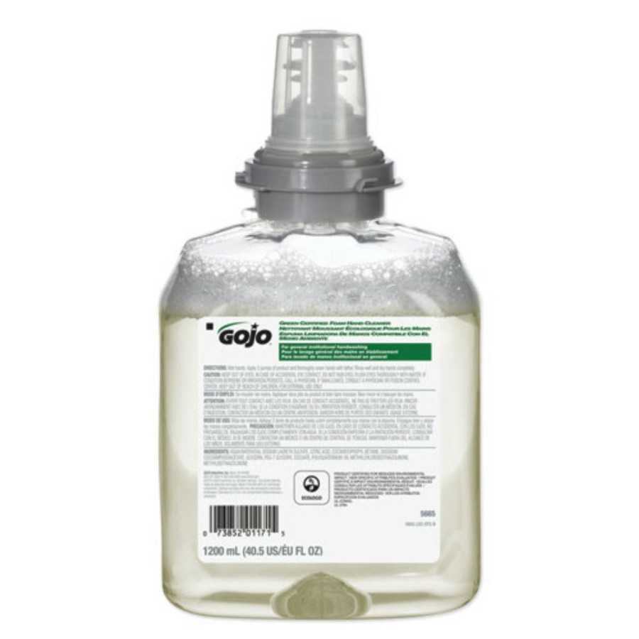 Facility Maintenance & Supplies GOJO Industries Hand Soaps | Gojo Industries 5665-02 Green Certified Unscented 1200 Ml Foam Hand Cleaner Refill For Tfx Dispenser