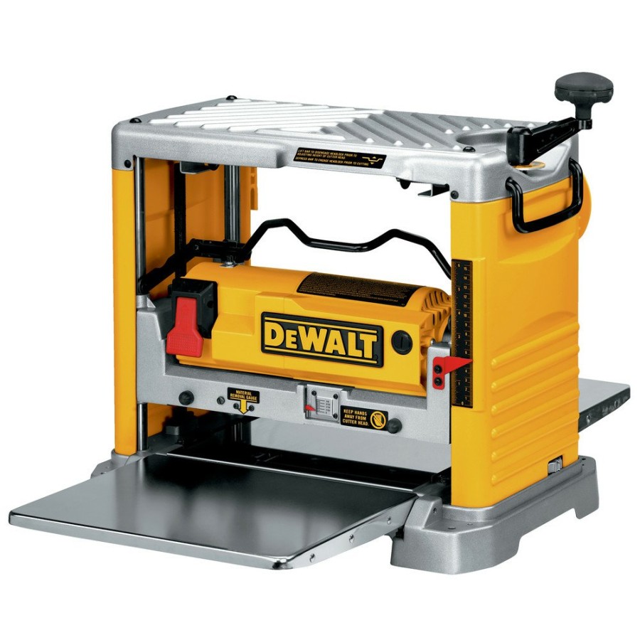 Woodworking Tools Dewalt Bench Top Planers | Dewalt Dw734 120V 15 Amp Brushed 12-1/2 In. Corded Thickness Planer With Three Knife Cutter-Head