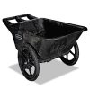 Facility Maintenance & Supplies Rubbermaid Commercial Cleaning Carts | Rubbermaid Commercial Fg564200Bla 32.75 In. X 58 In. X 28.25 In. 300 Lbs. Capacity Big Wheel Agriculture Wheelbarrow - Black