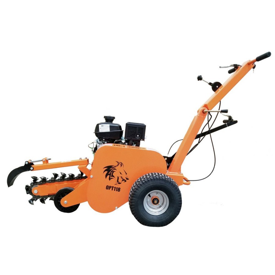 Power Tools Detail K2 | Detail K2 Opt118 18 In. 7 Hp Trencher With Kohler Ch270 Command Pro Commercial Gas Engine