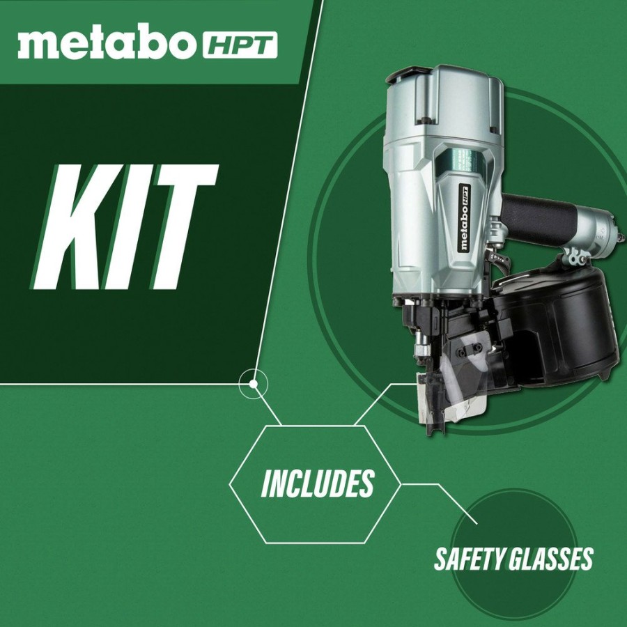 Air Tools And Equipment Metabo HPT Nail Guns | Metabo Hpt Nv83A5M Brushed 3-1/4 In. Coil Framing Nailer