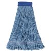 Facility Maintenance & Supplies Boardwalk Cleaning Tools | Boardwalk Bwk504Bl 5 In. Super Loop Cotton/Synthetic Fiber Wet Mop Head - X-Large, Blue (12/Carton)