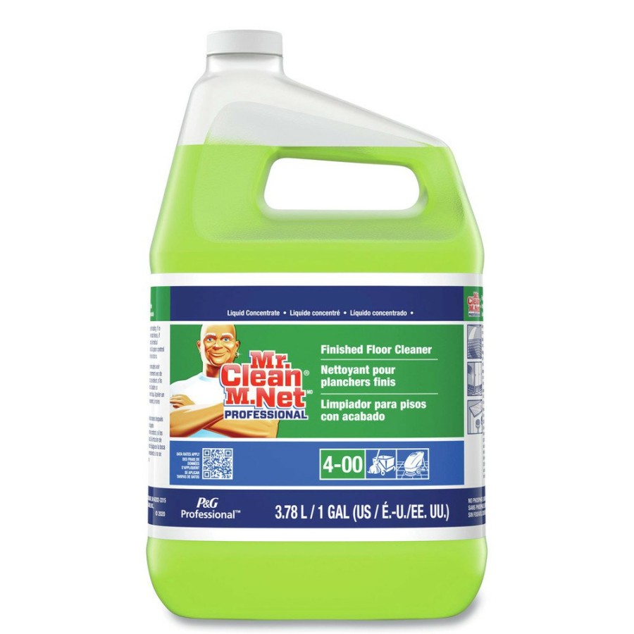 Facility Maintenance & Supplies Mr. Clean Cleaners | Mr. Clean 02621 1 Gallon Bottle Lemon Scent Finished Floor Cleaner