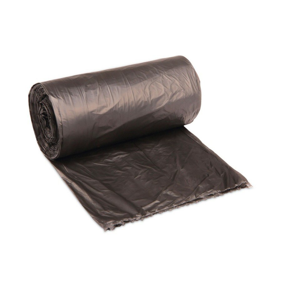 Facility Maintenance & Supplies Boardwalk | Boardwalk V7658Hkkr01 14 Microns 38 In. X 58 In. 60 Gallon High-Density Can Liners - Black (200/Carton)