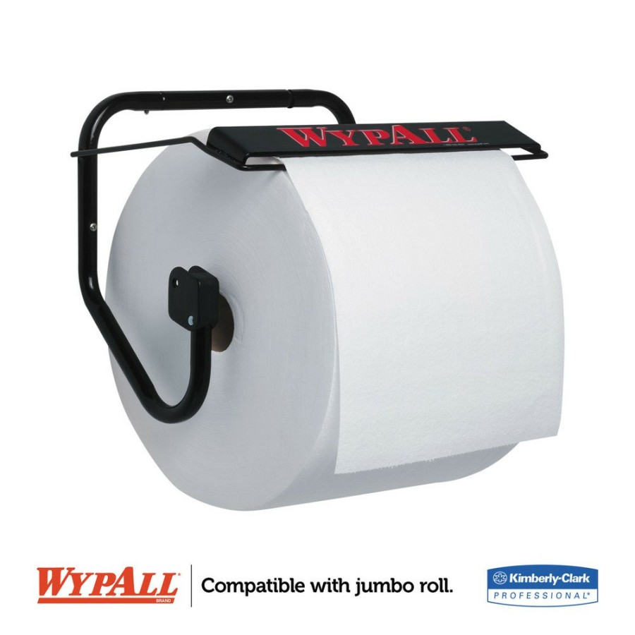 Facility Maintenance & Supplies WypAll | Wypall 80579 16.8 In. X 8.8 In. X 10.8 In. Jumbo Roll Dispenser - Black