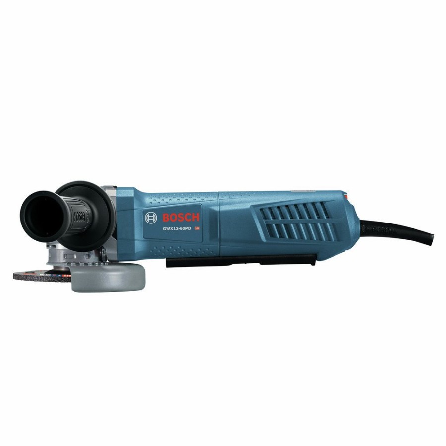 Power Tools Bosch Angle Grinders | Factory Reconditioned Bosch Gwx13-60Pd-Rt X-Lock 120V 13 Amp Brushed 6 In. Corded Angle Grinder With No Lock-On Paddle Switch