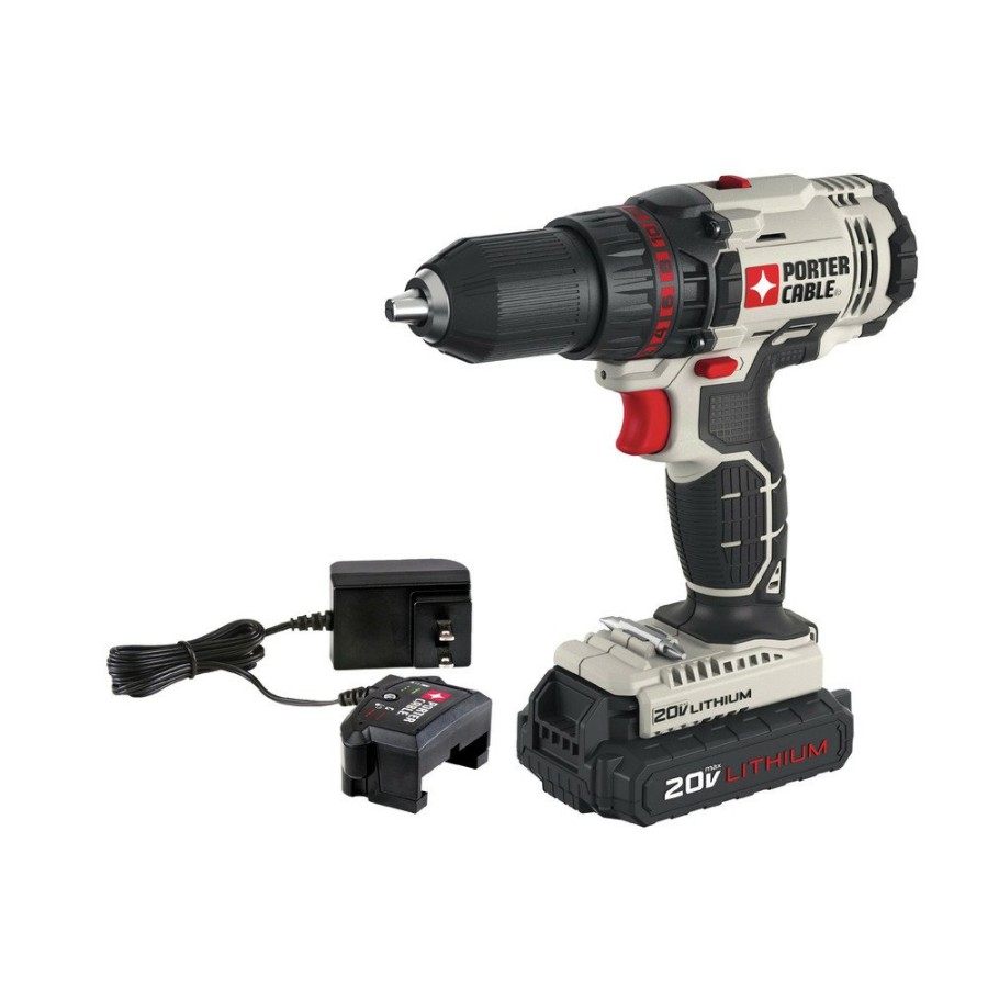 Power Tools Porter-Cable Drill Drivers | Porter-Cable Pcc601La 20V Max 1.3 Ah Cordless Lithium-Ion 1/2 In. Drill Driver