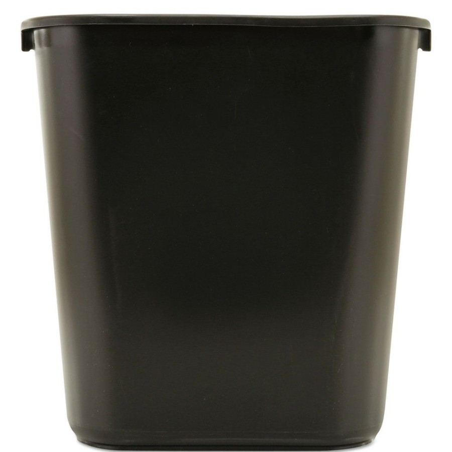 Facility Maintenance & Supplies Rubbermaid Commercial | Rubbermaid Commercial Fg295600Bla 7-Gallon Rectangular Deskside Wastebasket - Black