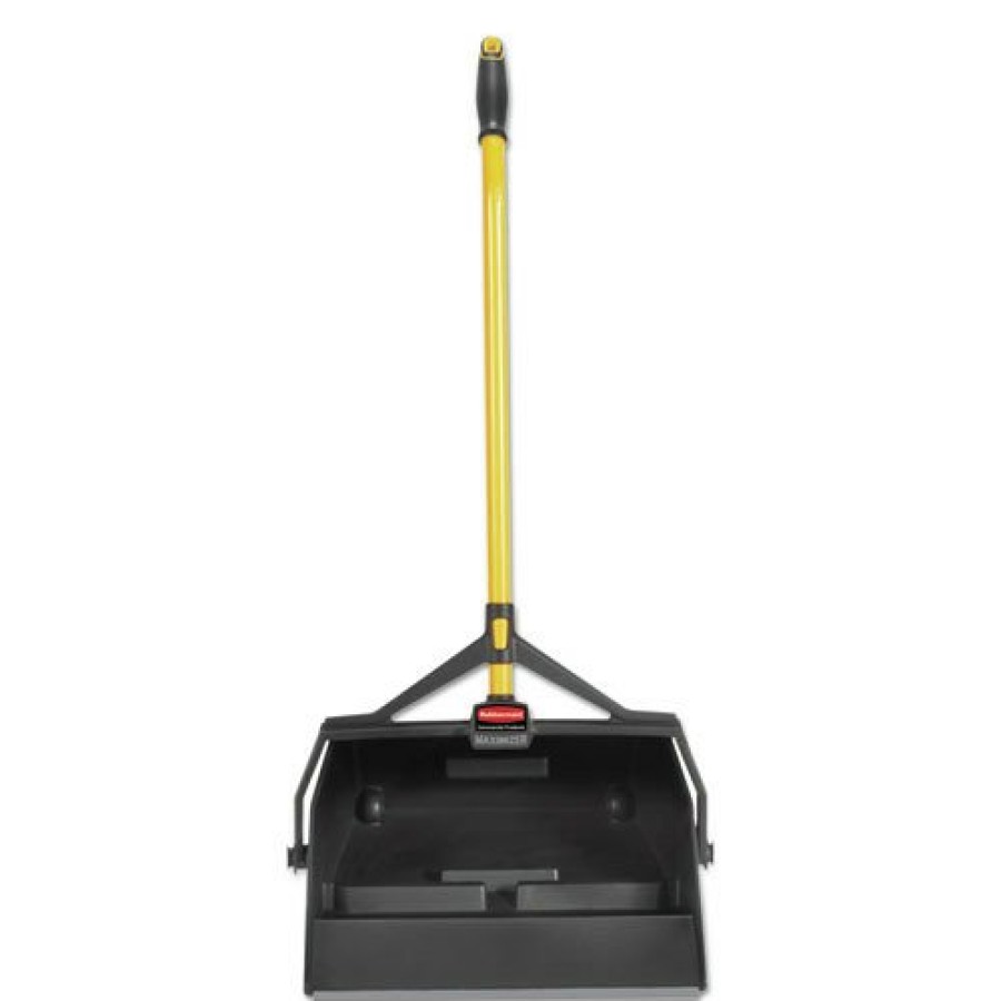 Facility Maintenance & Supplies Rubbermaid Commercial Cleaning Tools | Rubbermaid Commercial 2018806 Maximizer 29 In. X 16.90 In. X 12 In. Wet/Dry Debris Pan With Hanger Bracket - Yellow