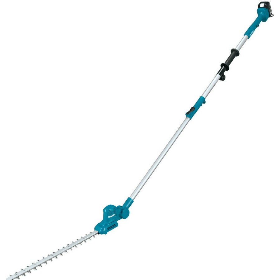 Outdoor Power Tools & Equipment Makita Hedge Trimmers | Makita Xnu05Sm1 18V Lxt Lithium-Ion 18 In. Cordless Telescoping Articulating Pole Hedge Trimmer Kit (4 Ah)