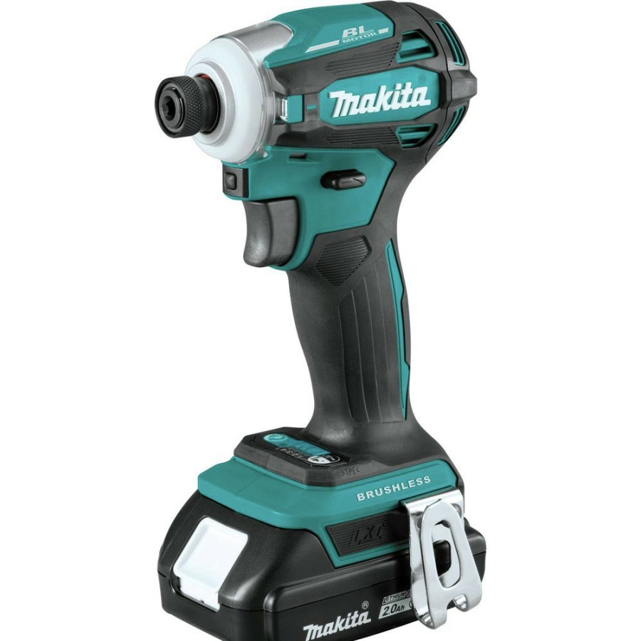 Power Tools Makita Impact Drivers | Makita Xdt19R 18V Lxt Brushless Compact Lithium-Ion Cordless Quick‑Shift Mode Impact Driver Kit With 2 Batteries (2 Ah)