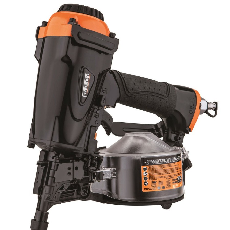 Air Tools And Equipment Freeman Nail Guns | Freeman Pcn50 15 Degree 2 In. Coil Siding And Fencing Air Nailer