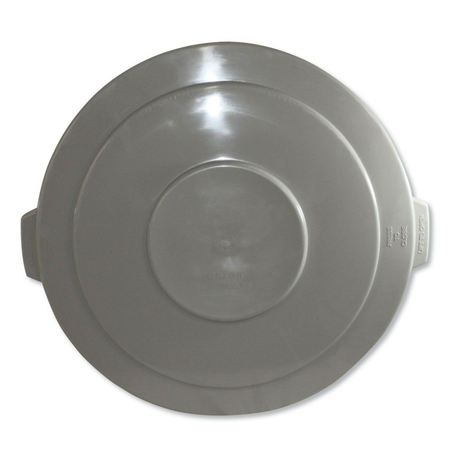 Facility Maintenance & Supplies Impact | Impact 7756-3 26.4 In. Diameter Advanced Flat-Top Gator Lids For 55 Gal. - Gray