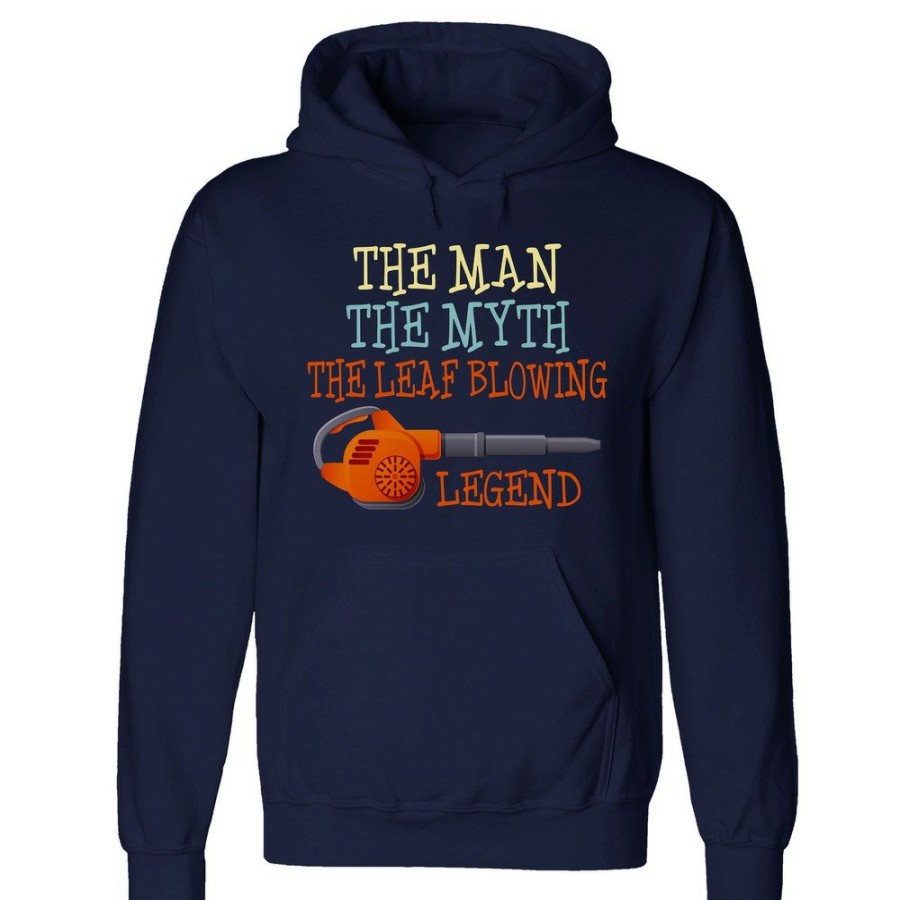 Clothing And Gear Buzz Saw | Buzz Saw Pr1234042X "The Man The Myth The Leaf Blowing Legend" Heavy Blend Hooded Sweatshirt - 2Xl, Navy Blue