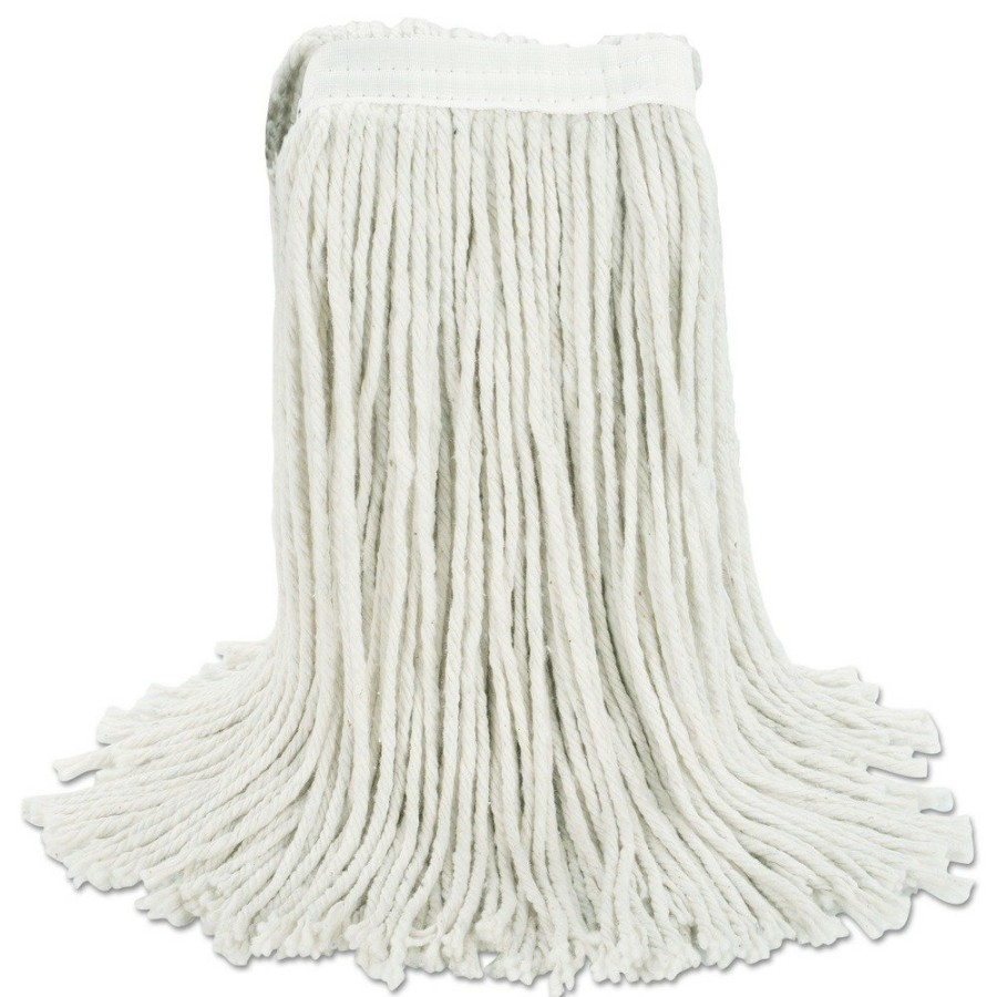 Facility Maintenance & Supplies Boardwalk Cleaning Tools | Boardwalk Bwk2016Cea #16 Cut-End Cotton Wet Mop Head - White