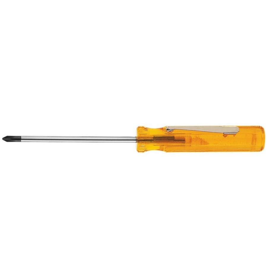 Hand Tools Klein Tools | Klein Tools P12 #0 Phillips Pocket Clip Screwdriver