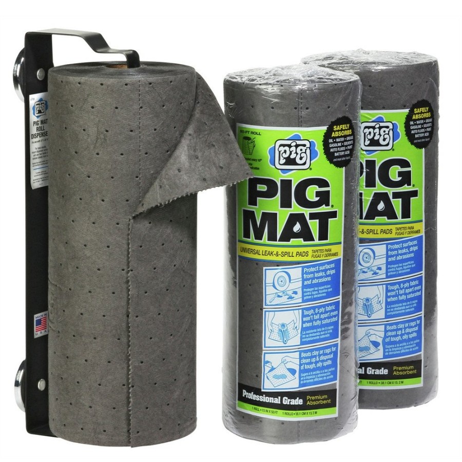 Automotive New Pig | New Pig 57703 Pig Universal Mat Plus Dispenser Combo Pack