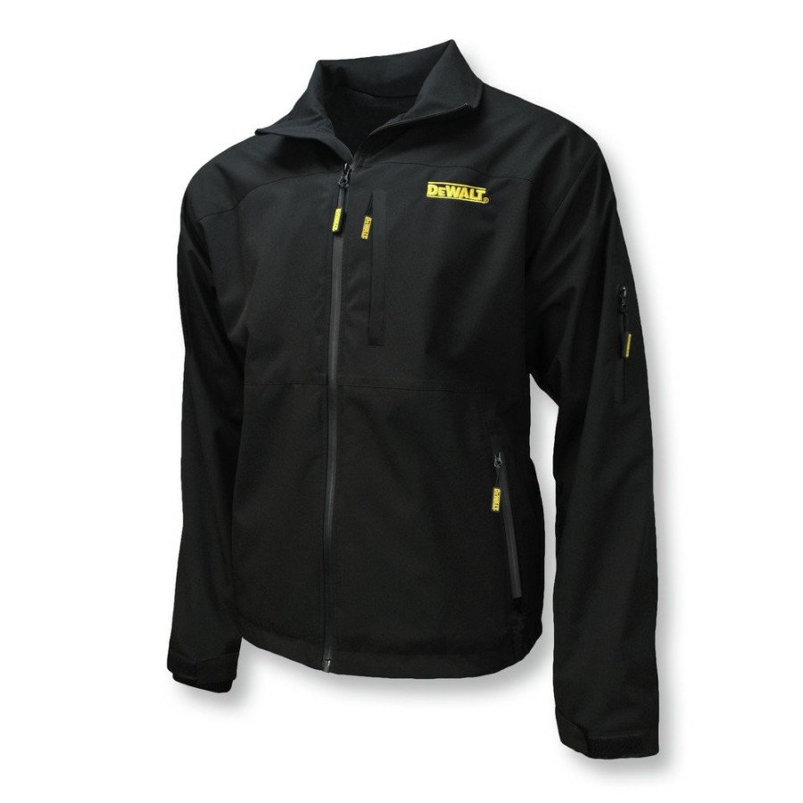 Clothing And Gear Dewalt Heated Jackets | Dewalt Dchj090Bb-M Structured Soft Shell Heated Jacket (Jacket Only) - Medium, Black