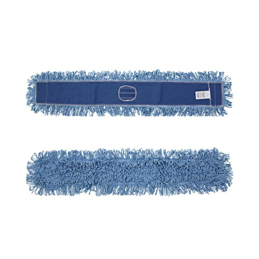 Facility Maintenance & Supplies Boardwalk Cleaning Tools | Boardwalk Bwk1148 48 In. X 5 In. Cotton/Synthetic Blend Dust Mop Head - Blue