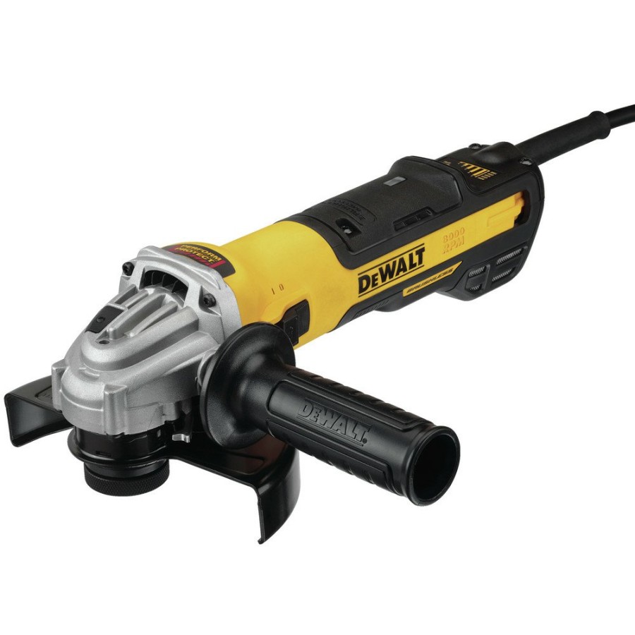 Power Tools Dewalt Angle Grinders | Dewalt Dwe43240Inox 5 In. / 6 In. Inox Brushless Slide Switch Small Angle Grinder With Variable Speed