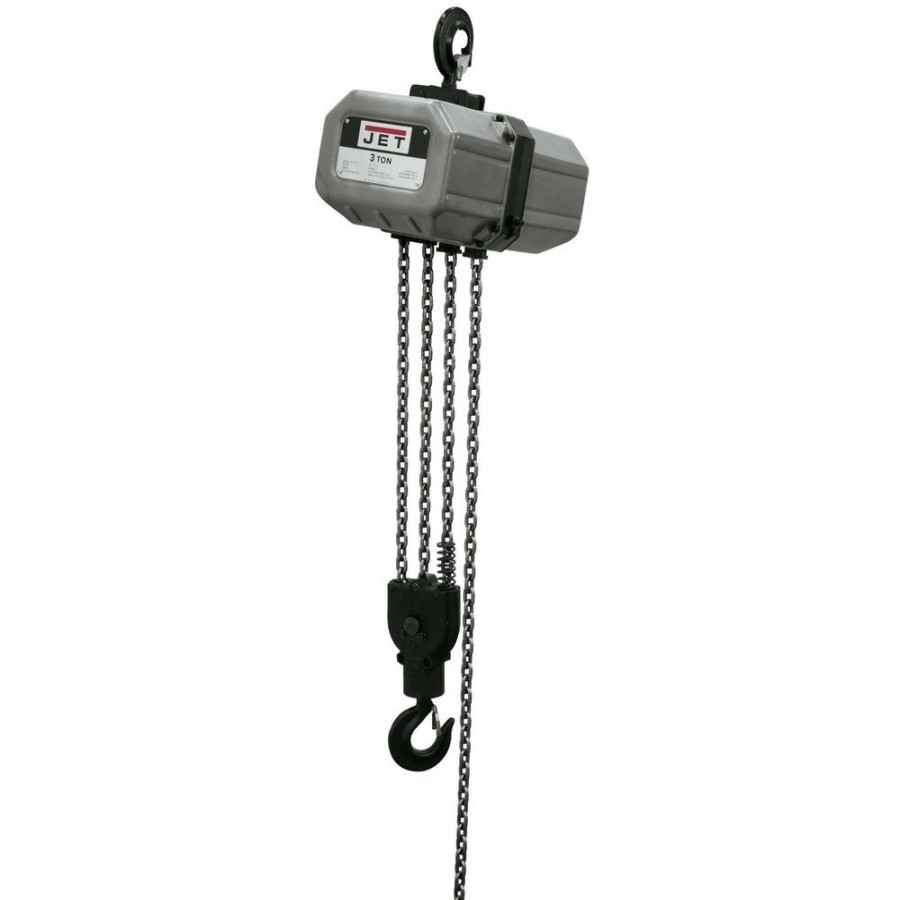 Material Handling JET | Jet 3Ss-1C-20 3 Ton Capacity 20 Ft. 1-Phase Electric Chain Hoist