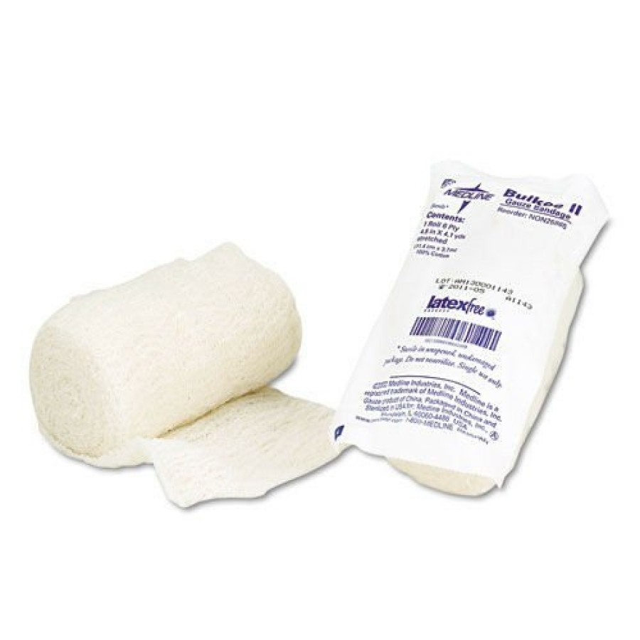 Safety Equipment Medline First Aid And Emergency Kits | Medline Non25865 4.5 In. X 4.1 Yd. Bulkee Ii Sterile Gauze Bandages (100 Rolls/Carton)