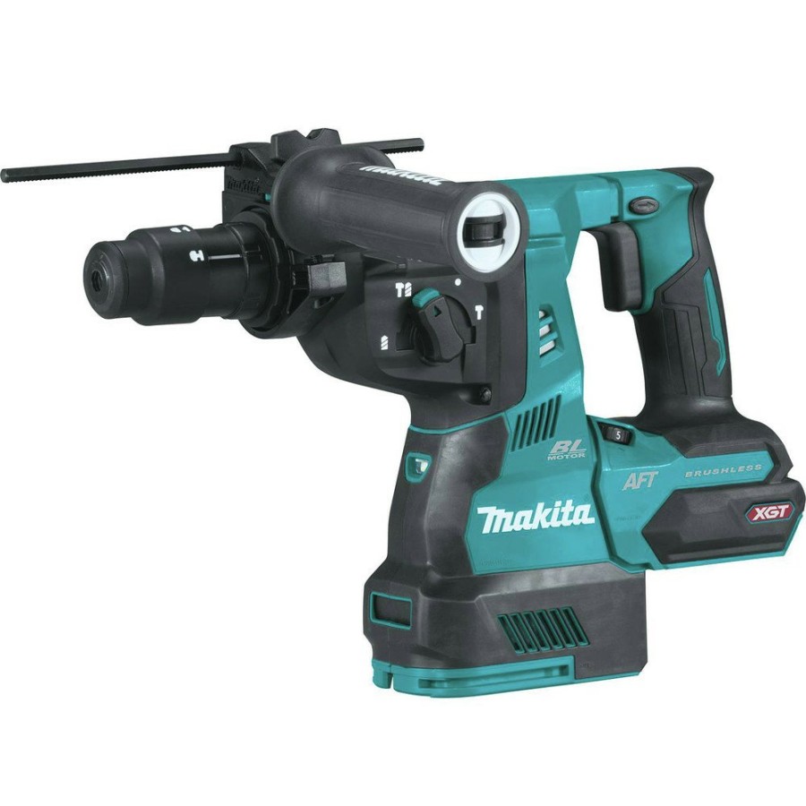 Power Tools Makita Rotary Hammers | Makita Grh02Z 40V Max Xgt Brushless Lithium-Ion 1-1/8 In. Cordless Avt Rotary Hammer With Interchangeable Chuck (Tool Only)