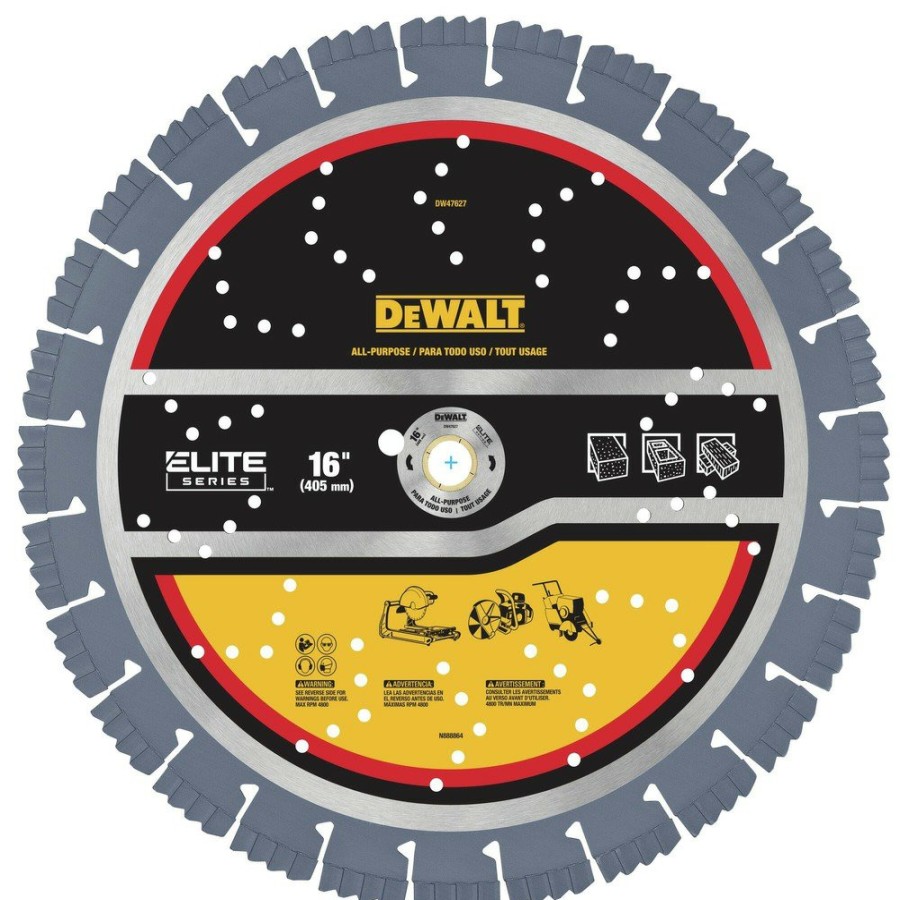 Power Tool Accessories Dewalt Circular Saw Blades | Dewalt Dw47627 16 In. Xp7 All-Purpose Segmented Diamond Blade