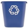 Facility Maintenance & Supplies Rubbermaid Commercial | Rubbermaid Commercial Fg295673Blue 28.13-Quart Rectangular Deskside Recycling Container - Medium, Blue