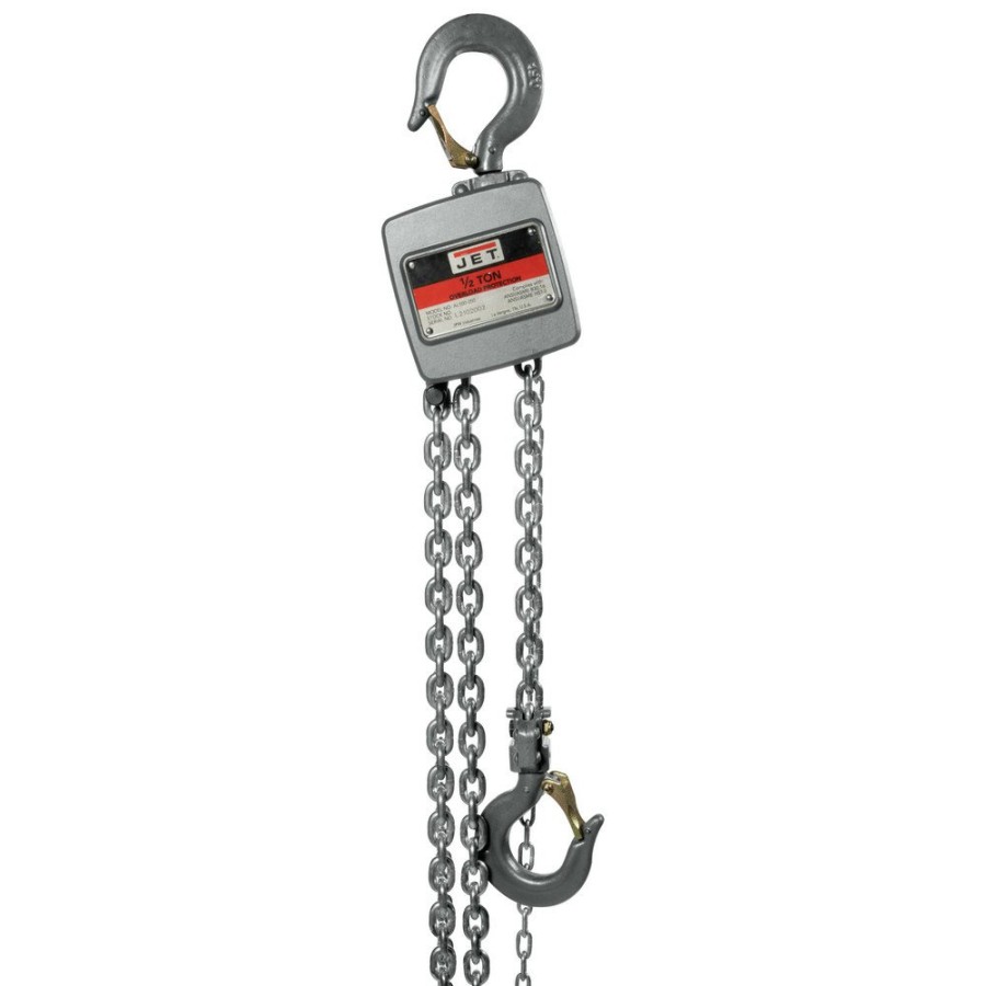 Material Handling JET | Jet 133052 Al100 Series 1/2 Ton Capacity Aluminum Hand Chain Hoist With 15 Ft. Of Lift