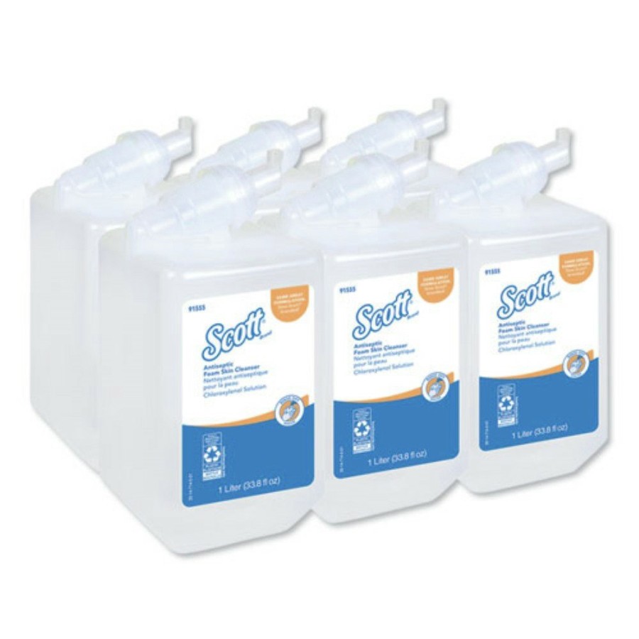 Facility Maintenance & Supplies Scott Hand Sanitizers | Scott 91555 1000 Ml Unscented Control Antiseptic Foam Skin Cleanser Refill (6/Carton)