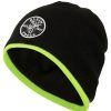 Clothing And Gear Klein Tools | Klein Tools 60391 Knit Beanie - One Size, Black/High Visibility Yellow