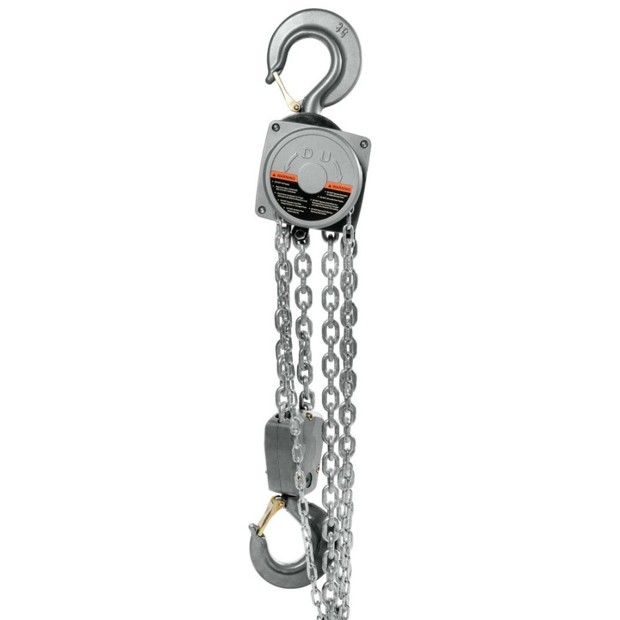 Material Handling JET | Jet 133520 Al100 Series 5 Ton Capacity Aluminum Hand Chain Hoist With 20 Ft. Of Lift