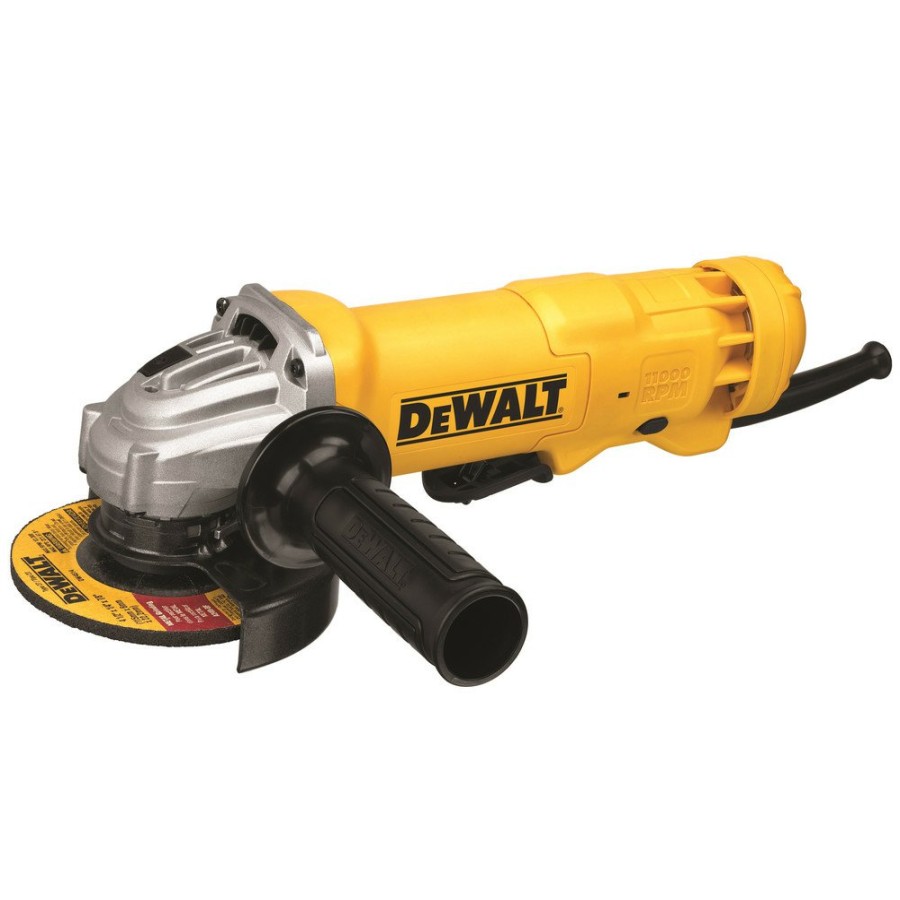 Power Tools Dewalt Angle Grinders | Dewalt Dwe402W 11 Amp 4-1/2 In. Corded Angle Grinder With Paddle Switch & Wheel