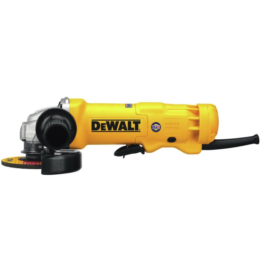 Power Tools Dewalt Angle Grinders | Dewalt Dwe402W 11 Amp 4-1/2 In. Corded Angle Grinder With Paddle Switch & Wheel