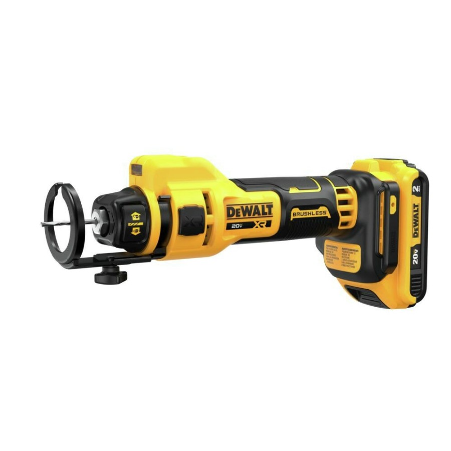 Power Tools Dewalt Cut Off Grinders | Dewalt Dce555D2 20V Xr Max Brushless Lithium-Ion Cordless Drywall Cut-Out Tool Kit With 2 Batteries (2 Ah)