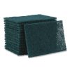 Facility Maintenance & Supplies Boardwalk Cleaning Tools | Boardwalk 86Lgi 6 In. X 9 In. Heavy-Duty Scour Pad - Green (15/Carton)