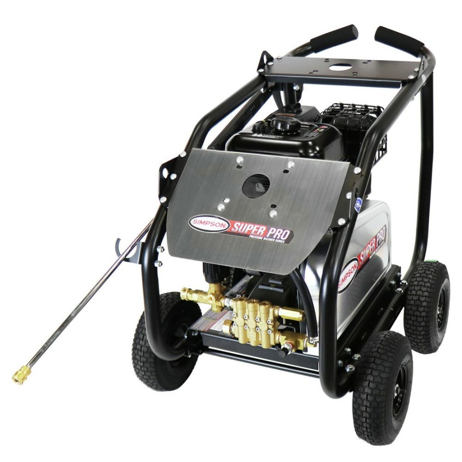 Outdoor Power Tools & Equipment Simpson | Simpson 65211 4400 Psi 4.0 Gpm Belt Drive Medium Roll Cage Professional Gas Pressure Washer With Comet Pump