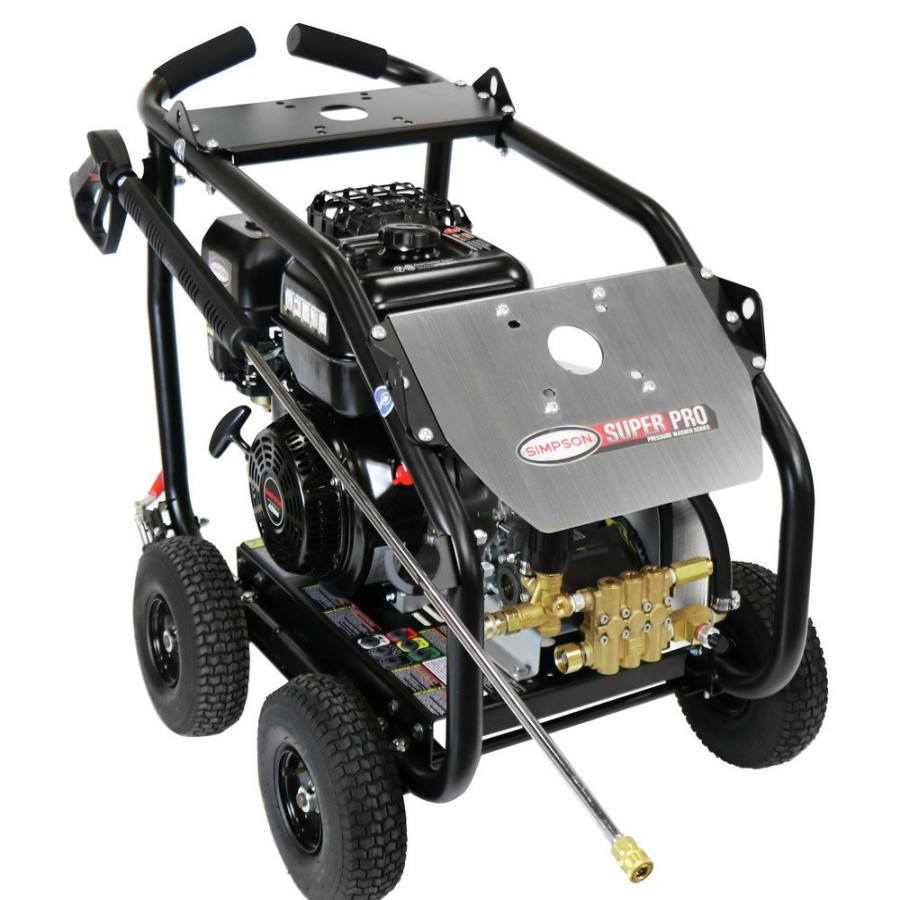 Outdoor Power Tools & Equipment Simpson | Simpson 65211 4400 Psi 4.0 Gpm Belt Drive Medium Roll Cage Professional Gas Pressure Washer With Comet Pump