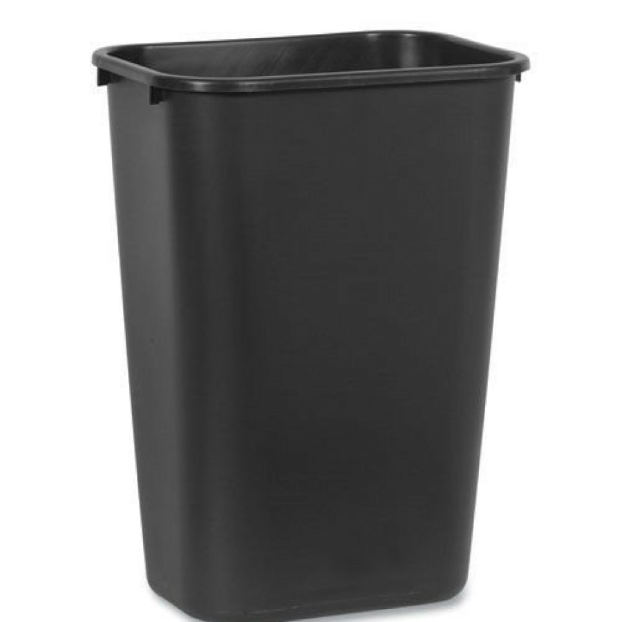 Facility Maintenance & Supplies Rubbermaid Commercial | Rubbermaid Commercial Fg295700Bla 10.25-Gallon Rectangular Deskside Wastebasket - Black