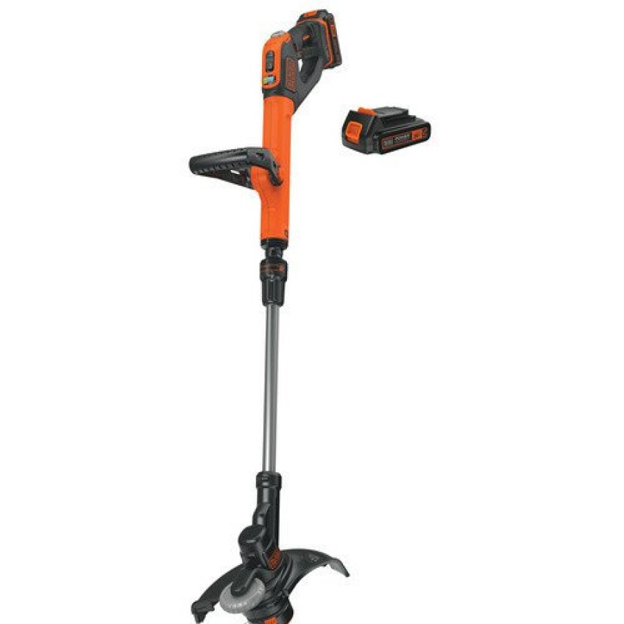 Outdoor Power Tools & Equipment Black & Decker String Trimmers | Black & Decker Lste525 20V Max 1.5 Ah Cordless Lithium-Ion Easyfeed 2-Speed 12 In. String Trimmer/Edger Kit