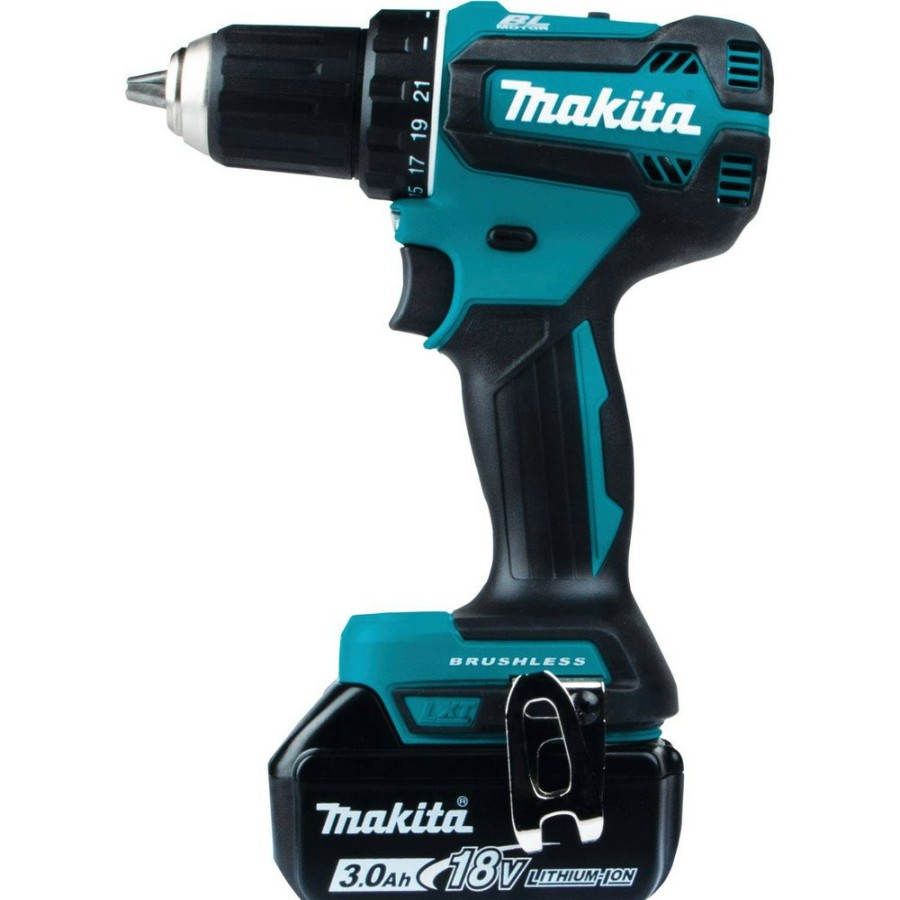 Power Tools Makita Drill Drivers | Makita Xfd131 18V Lxt Lithium-Ion Brushless Compact 1/2 In. Cordless Drill Driver Kit (3 Ah)