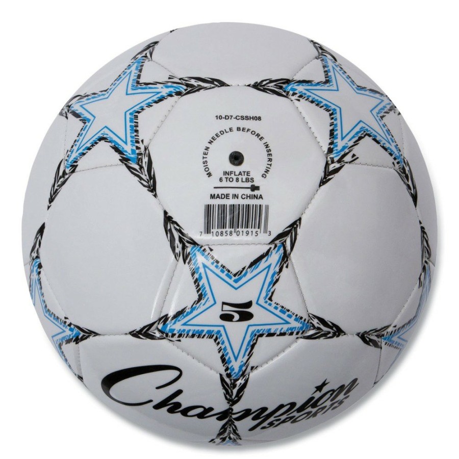 Outdoor Champion Sports | Champion Sports Viper5 8.5 In. - 9 In. No. 5 Viper Soccer Ball - White