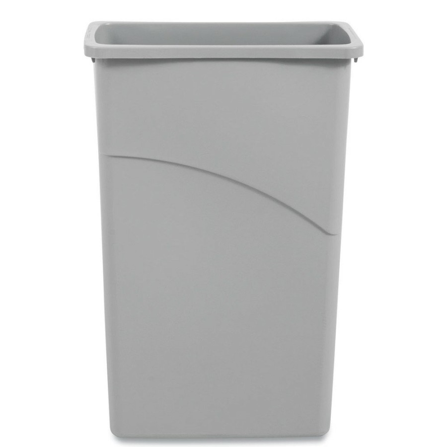 Facility Maintenance & Supplies Boardwalk | Boardwalk 1868188 23 Gal. Plastic Slim Waste Container - Gray