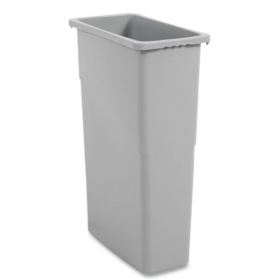 Facility Maintenance & Supplies Boardwalk | Boardwalk 1868188 23 Gal. Plastic Slim Waste Container - Gray