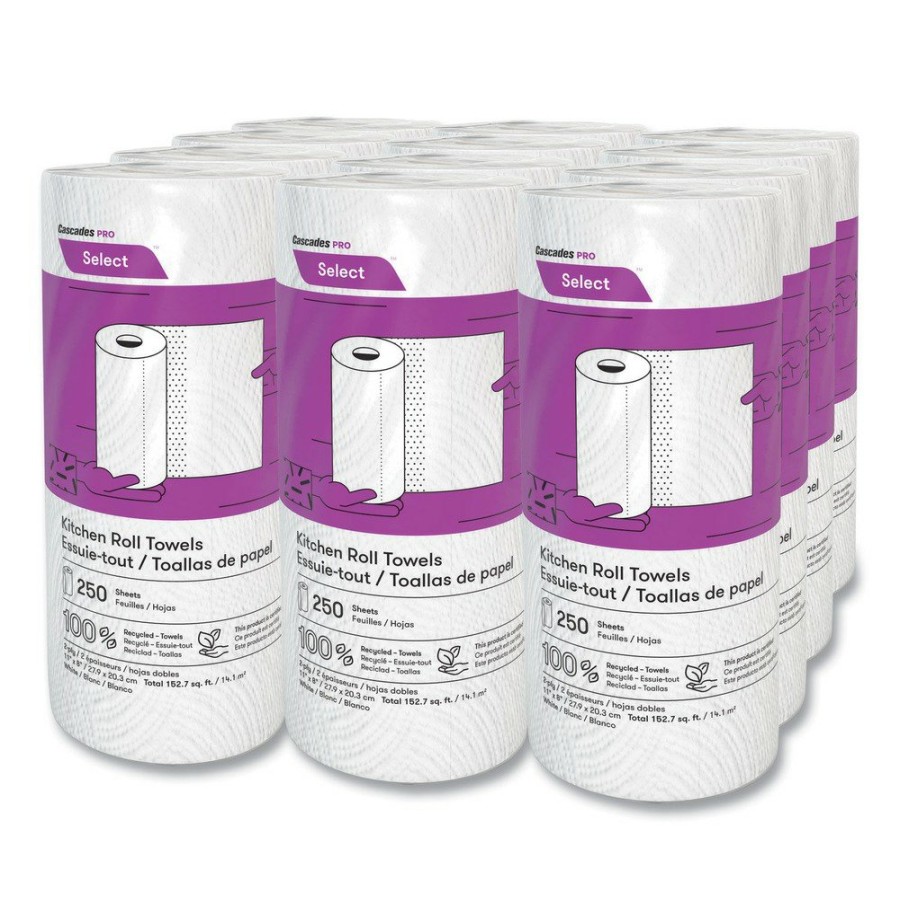 Facility Maintenance & Supplies Cascades PRO | Cascades Pro K250 8 In. X 11 In. 2-Ply Select Kitchen Roll Towels (12/Carton)